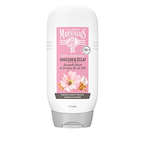 スウィートアーモンド と アマの種子 コンディショナー 天然成分 95% フランスのLPM「ル・プティ・マルセイユ (Le Petit Marseillais)」250ml Amande Douce et Graines de Lin Bio