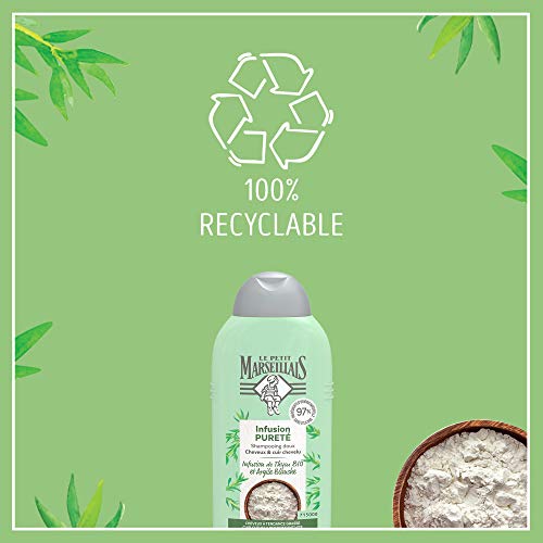 タイム と ホワイトクレイ シャンプー 天然成分 97% フランスのLPM「ル・プティ・マルセイユ (Le Petit Marseillais)」 250ml Thym Bio et Argile Blanche