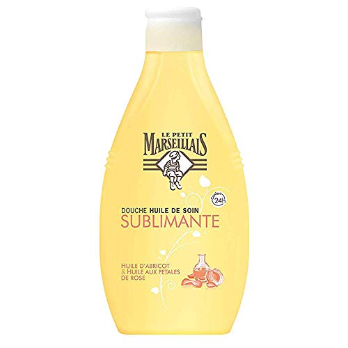 アプリコットオイルとローズオイル シャワーケアオイル フランスの ル プティ マルセイユ(Le Petit Marseillais)最大の保湿効果 ボディウォッシュ 250ml