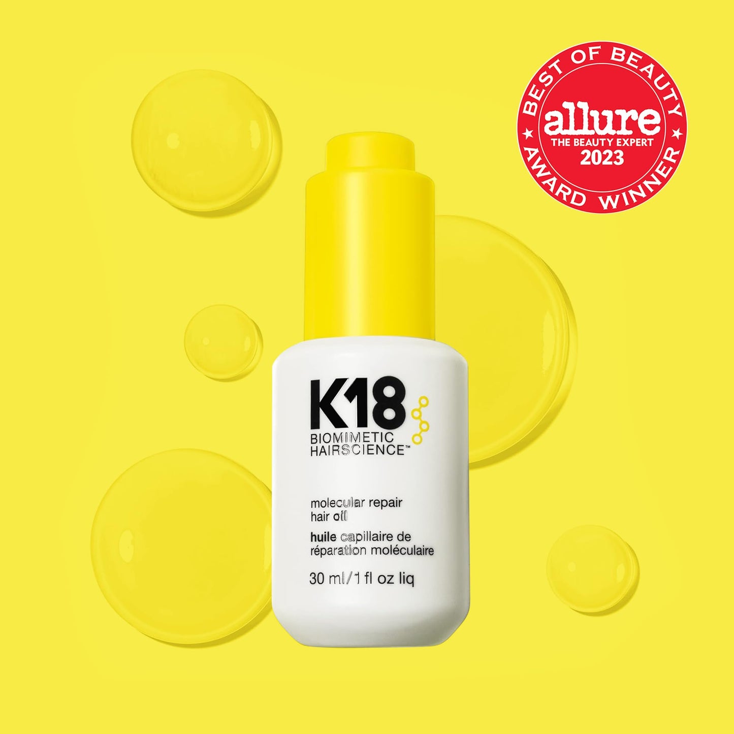 K18 ヘア オイル トリートメント 30ml Biomimetic Hairscience Molecular Repair Hair Oil