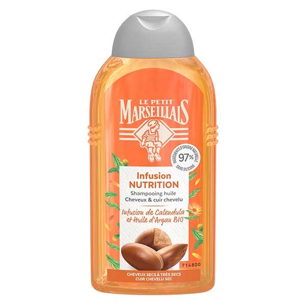 LPM ル プティ マルセイユ 髪と頭皮用 シャンプー 250ml シリーズ (Le Petit Marseillais - Shampooing - 250ml) (カレンデュラとアルガンオイル)