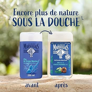 ル プティ マルセイユ Le Petit Marseillais シャワージェル (マツ と クリステマリン, 250 ml)