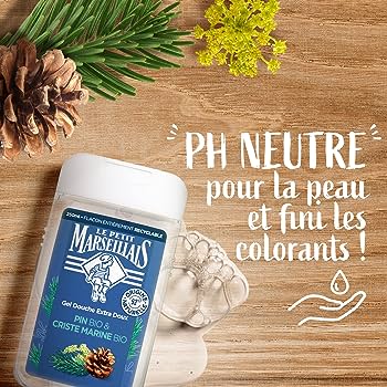 ル プティ マルセイユ Le Petit Marseillais シャワージェル (マツ と クリステマリン, 250 ml)