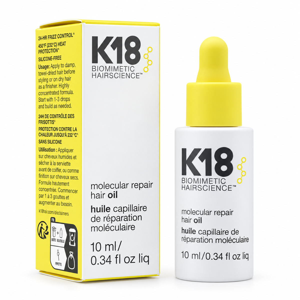 K18 Biomimetic Hairscience Molecular Repair Hair Oil 10ml