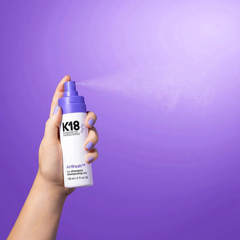 K18 AirWash™ Dry Shampoo 118ml – Non-Aerosol Spray
