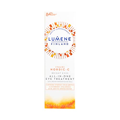 ルメネ アイクリーム ヴァロ ノルディック C ブライト アイズ オールインワン アイトリートメント 15ml (Lumene VALO Nordic-C Bright Eyes All-In-One Eye treatment 15ml)