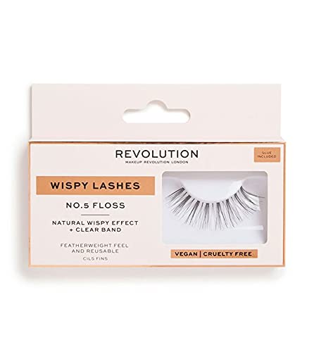 Makeup Revolution (メイクアップ レボリューション) Wispy Lashes No.5 Floss ナチュラル つけまつげ