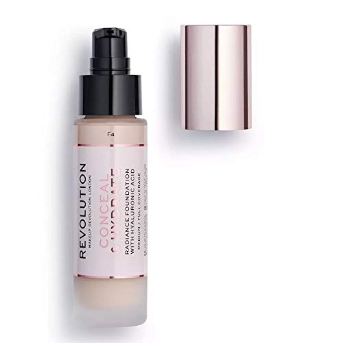 MAKEUP REVOLUTION (メイクアップ レボリューション) Conceal and Hydrate 保湿ファンデーション - Medium - F4-23ml