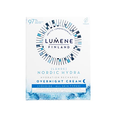 ルメネ 再水和 ナイトケアクリーム 50ml ラヘデ ノルディック ハイドラ (Lumene LÄHDE Nordic Hydra Hydration Recharge Overnight Cream 50ml)