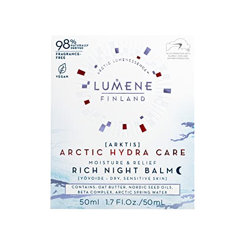 Lumene ルメネ ビーガン リッチ・ナイト・バーム 乾燥肌・敏感肌 50ml ARKTIS - Arctic Hydra Care - Moisture & Relief - Rich Night Balm - Dry/Sensitive Skin 50ml - Vegan