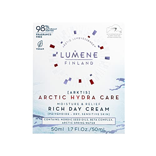 Lumene ルメネ ビーガン リッチ・デイ・クリーム 乾燥肌・敏感肌 50ml ARKTIS Arctic Hydra Care - Moisture & Relief - Rich Day Cream - Dry, Sensitive Skin 50ml - Vegan