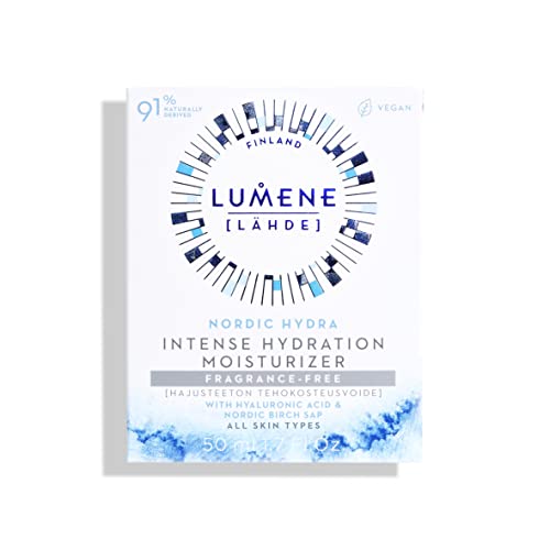 Lumene ルメネ 24H 無香料 モイスチャライザー ラヘデ ノルディック・ハイドラ インテンス・ハイドレーション 50ml (Lumene LÄHDE Nordic Hydra - Intense Hydration - 24h Moisturizer Fragrance-Free 50ml)