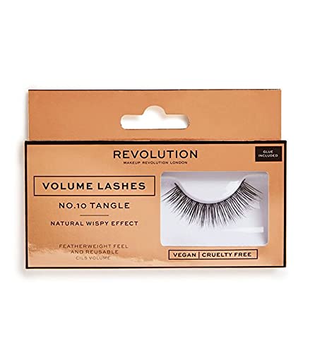 Makeup Revolution (メイクアップ レボリューション) Volume Lashes No.10 Tangle ナチュラル つけまつげ