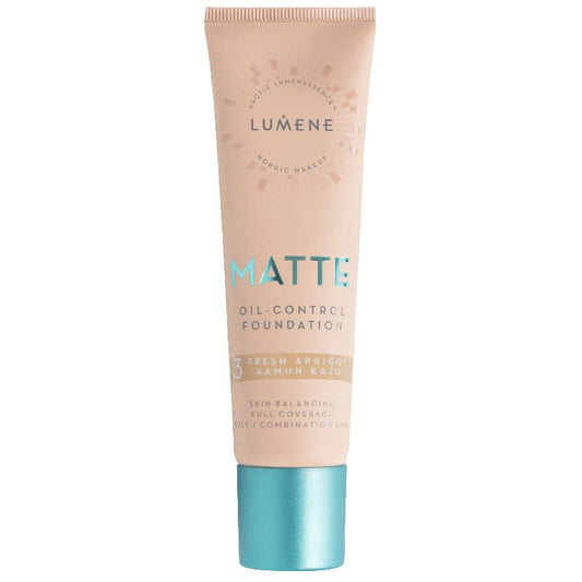 Lumene ルメネ ビーガン 脂性肌向け ファンデーション マット MATTE Oil-Control Foundation 3 フレッシュ・アプリコット 30ml “3 Fresh Apricot” for Oily/Combination Skin 30ml - Vegan