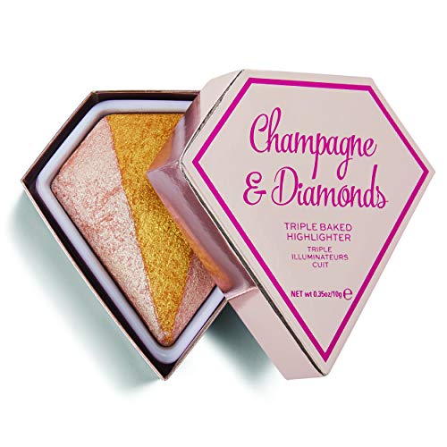 Makeup Revolution (メイクアップ レボリューション) Champagne & Diamonds ハイライト Triple Baked Highlighter 10g